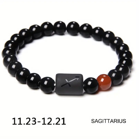 1 Szt. Unisex 12 Znaków Konstelacji Bransoletka Z Koralików 1 Szt. Unisex 12 Znaków Konstelacji Bransoletka Z Koralików