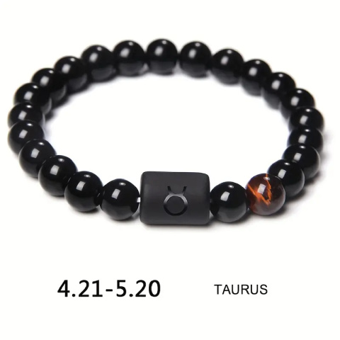 1 Szt. Unisex 12 Znaków Konstelacji Bransoletka Z Koralików 1 Szt. Unisex 12 Znaków Konstelacji Bransoletka Z Koralików