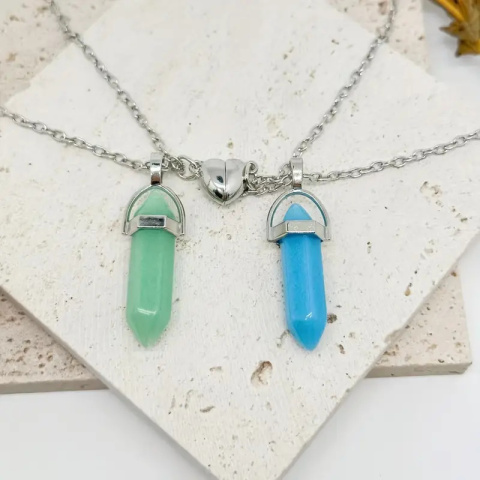 DuoHeart Crystal Necklaces 💞✨