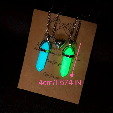 DuoHeart Crystal Necklaces 💞✨ DuoHeart Crystal Necklaces 💞✨